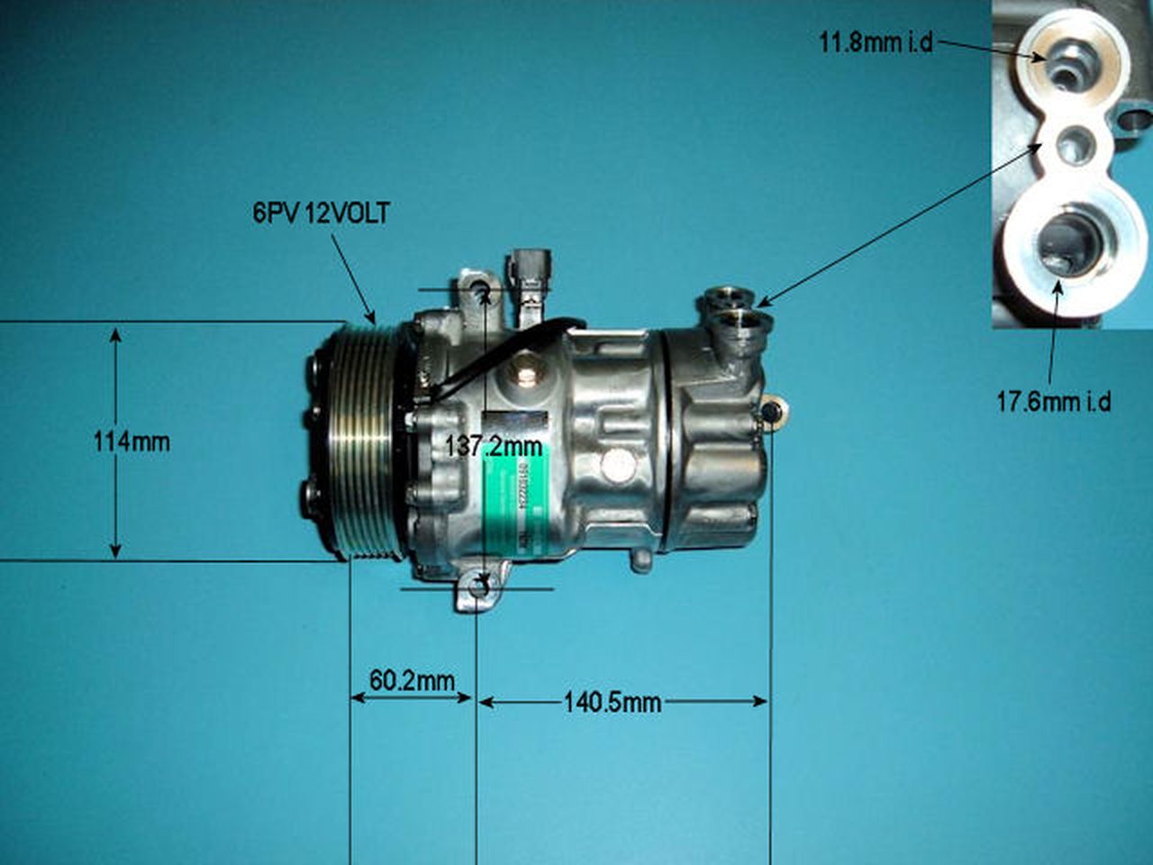 Aircon Compressor Genuine OE SANDEN – AutoAir 14-1466
