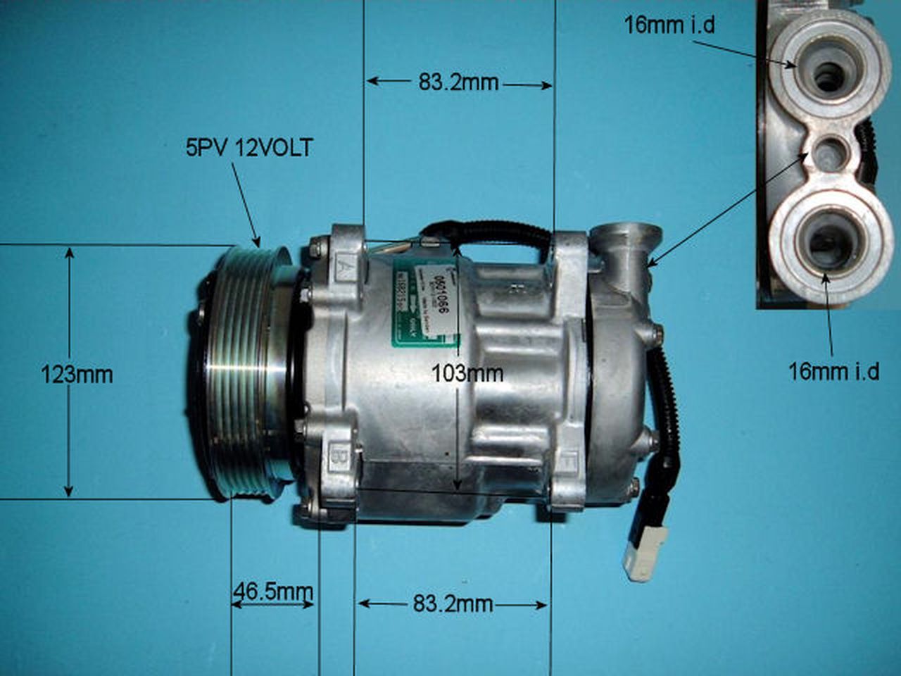 Aircon Compressor Genuine OE SANDEN – AutoAir 14-1500