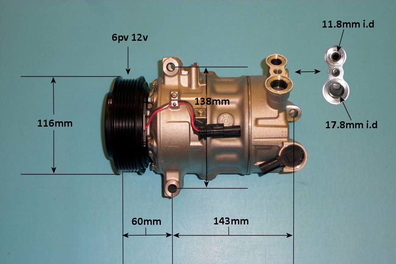Aircon Compressor Genuine OE SANDEN – AutoAir 14-1734