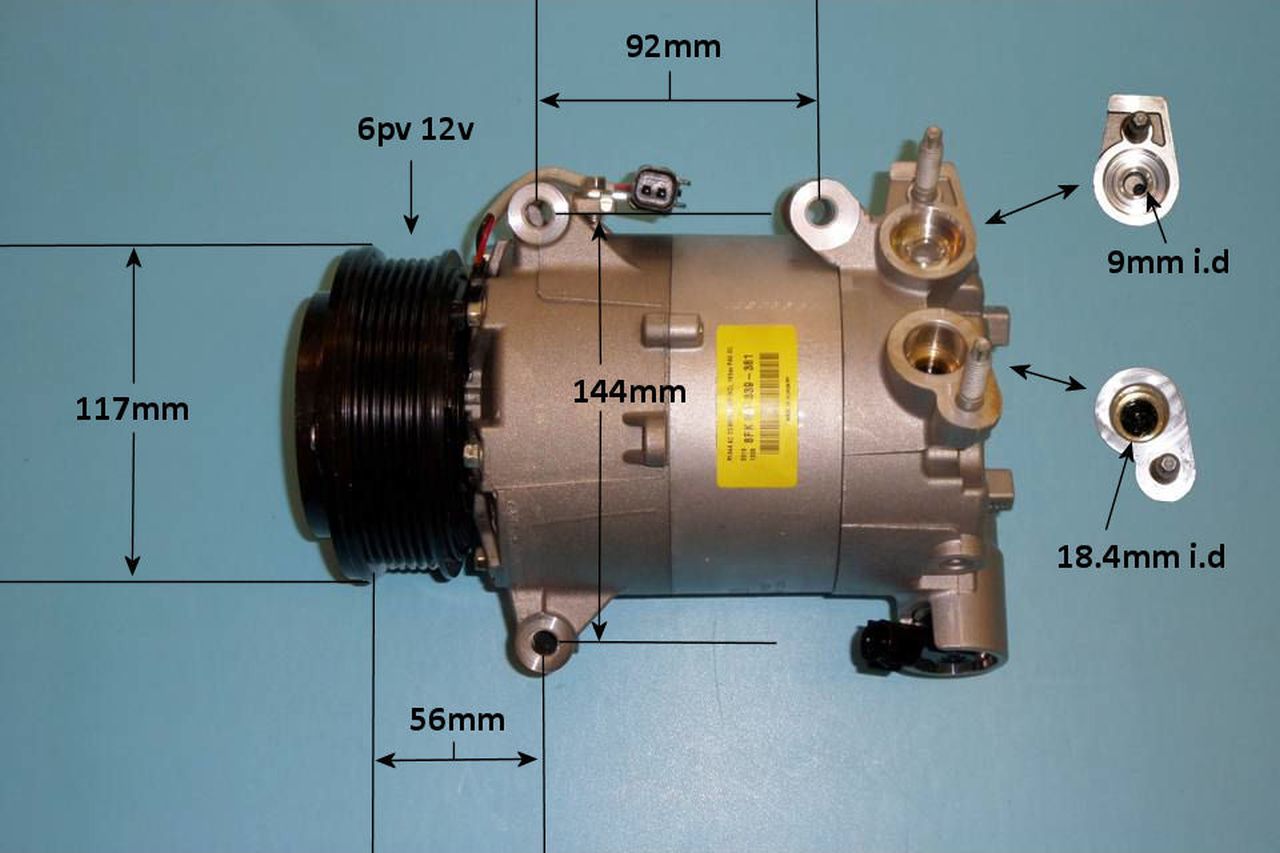 Aircon Compressor Genuine OE VISTEON – AutoAir 14-1770