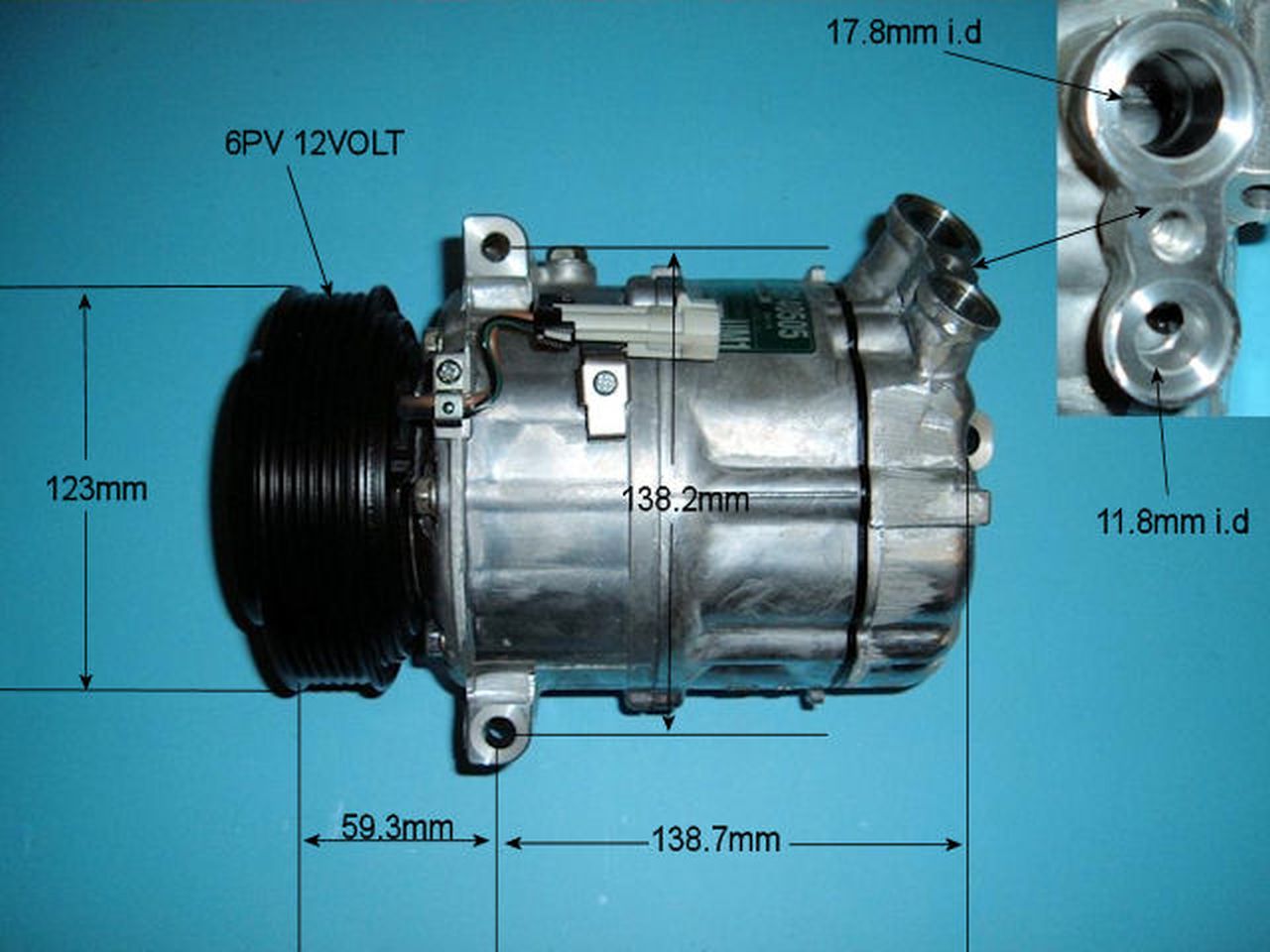 Aircon Compressor Genuine OE SANDEN – AutoAir 14-2056