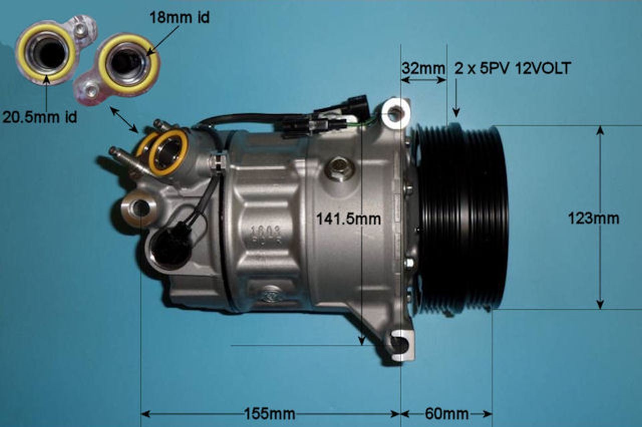 Aircon Compressor Genuine OE SANDEN – AutoAir 14-2068