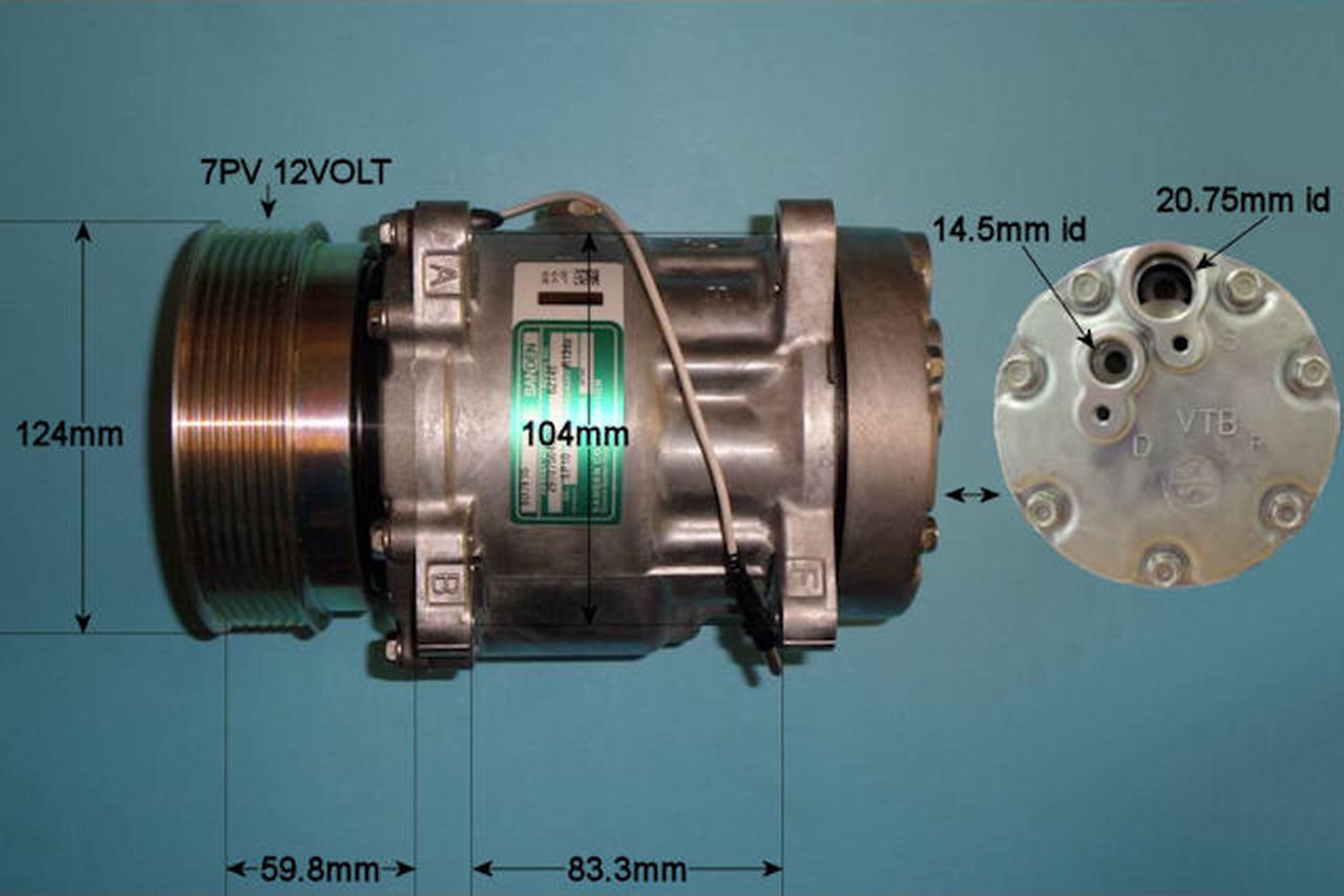 Aircon Compressor Genuine OE SANDEN – AutoAir 14-2071