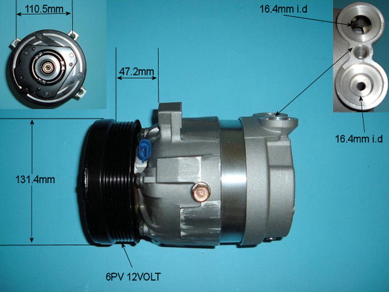 Aircon Compressor Genuine OE DELPHI/HARRISON – AutoAir 14-2204