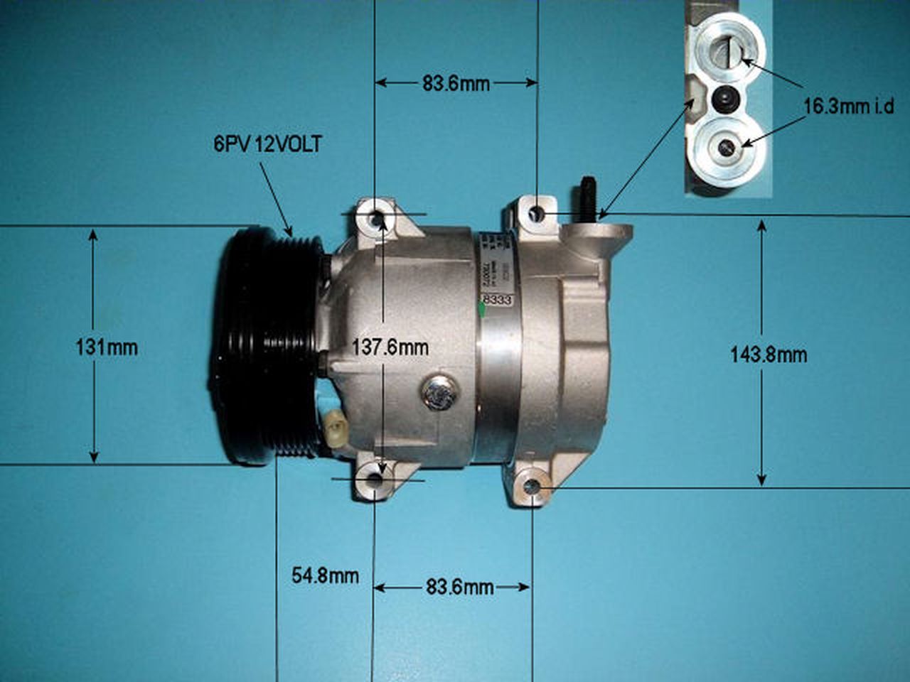Aircon Compressor Genuine OE DELPHI/HARRISON – AutoAir 14-2206