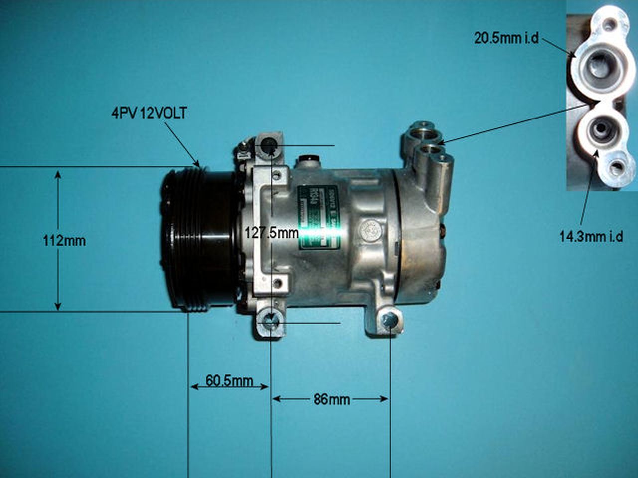 Aircon Compressor Genuine OE SANDEN – AutoAir 14-4049