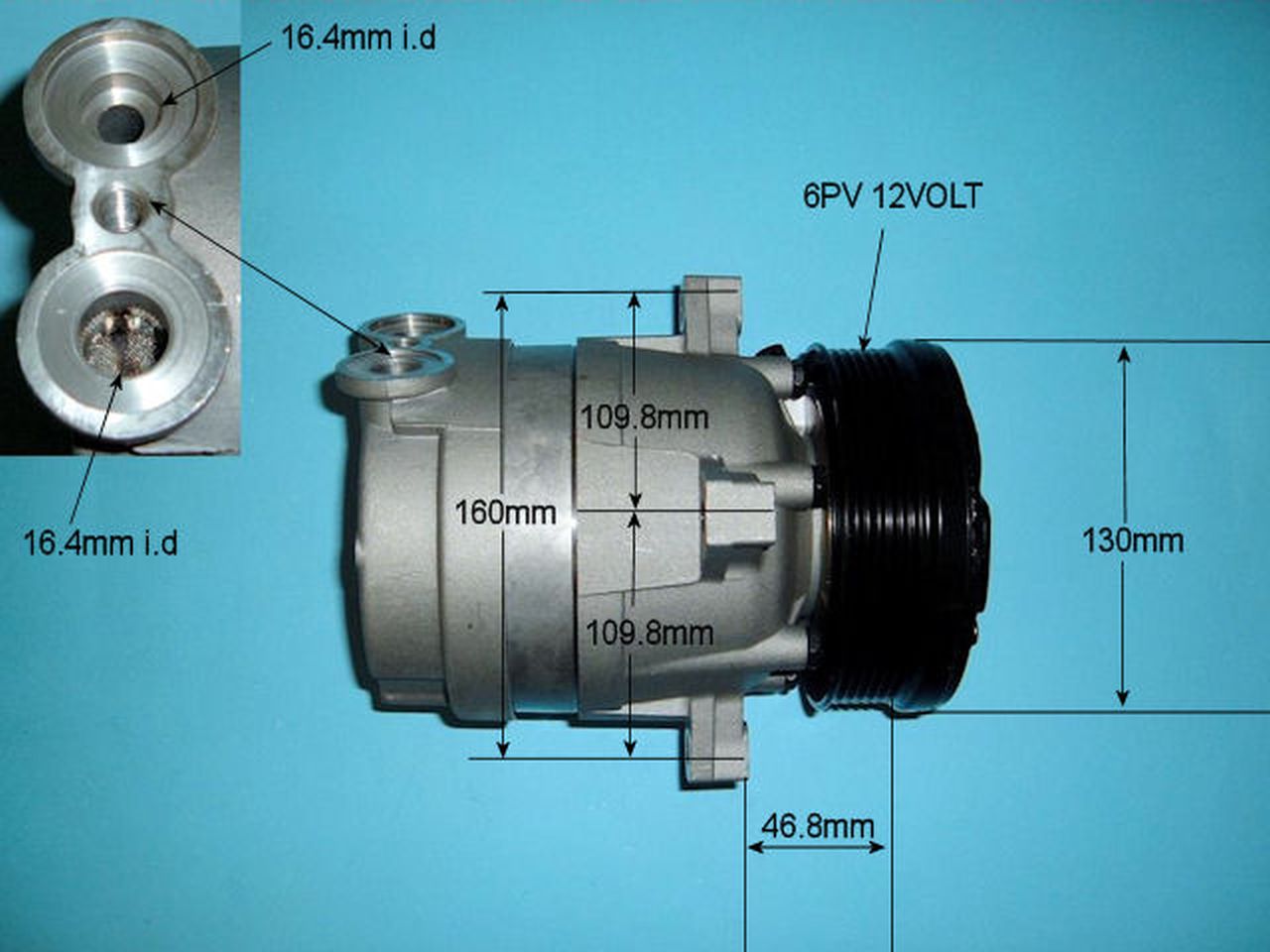 Aircon Compressor Genuine OE DELPHI/HARRISON – AutoAir 14-4590