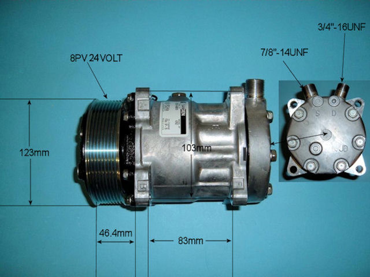 Aircon Compressor Genuine OE SANDEN – AutoAir 14-4762