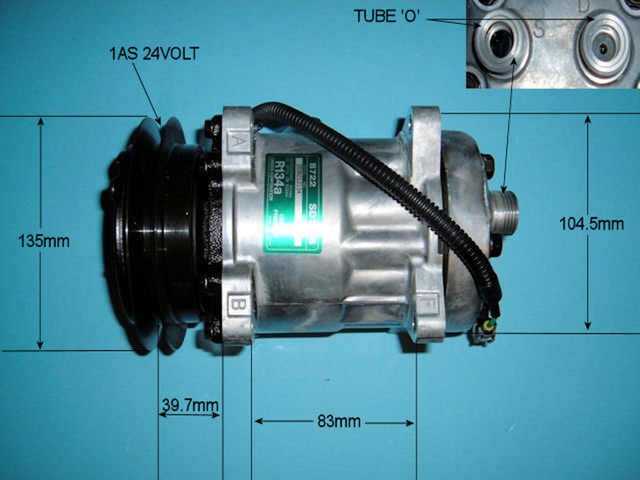 Aircon Compressor Genuine OE SANDEN – AutoAir 14-5044