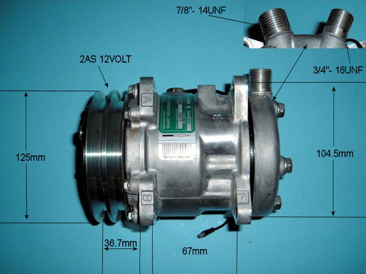 Aircon Compressor Genuine OE – AutoAir 14-5072