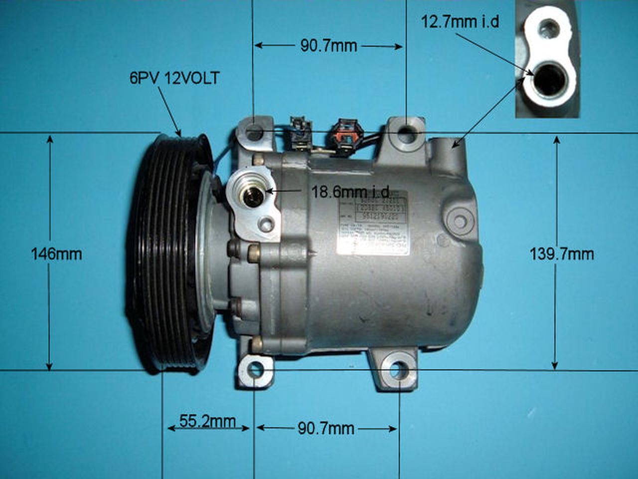 Aircon Compressor Genuine OE Calsonic – AutoAir 14-6069