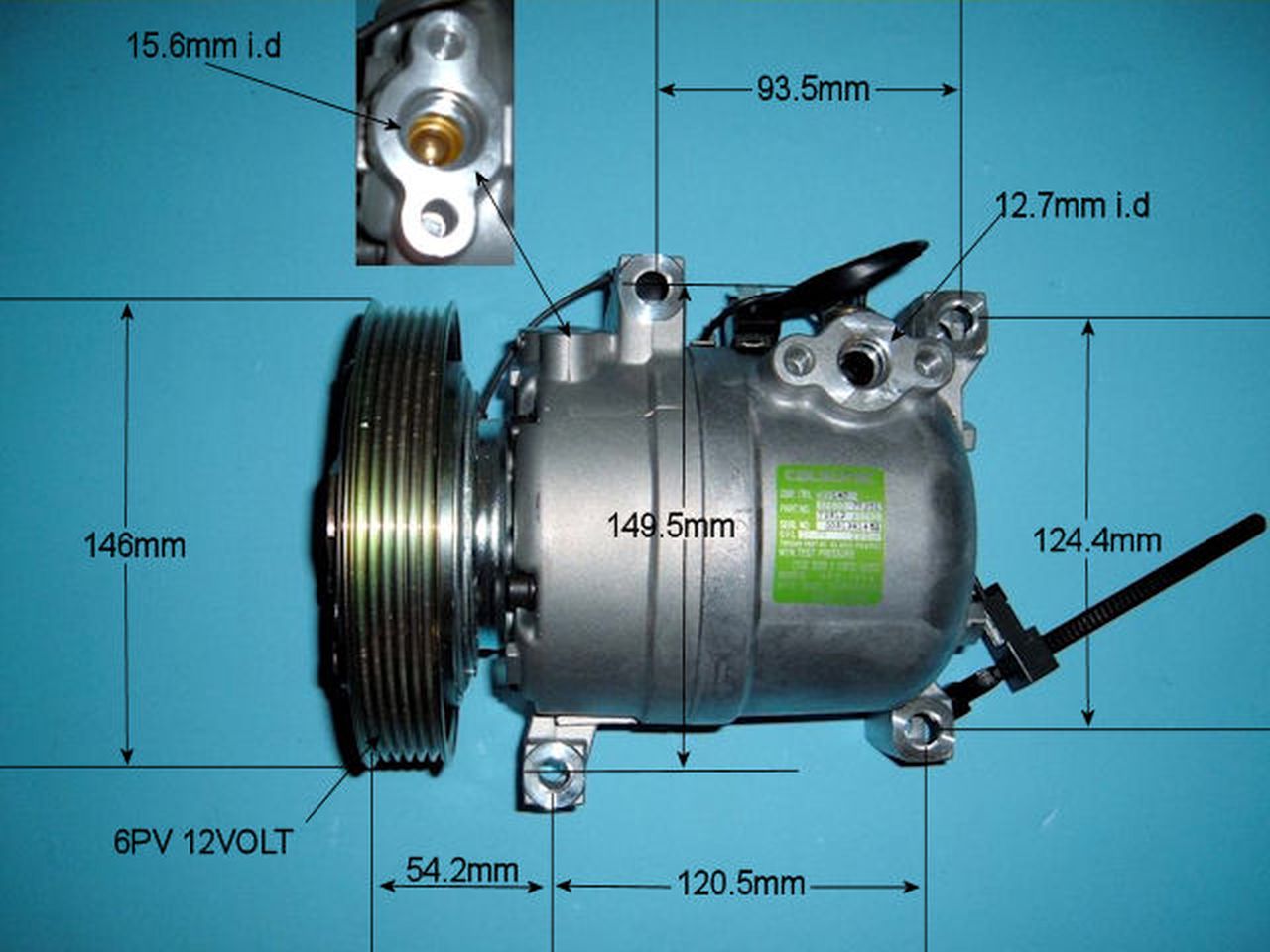 Aircon Compressor Genuine OE Calsonic – AutoAir 14-6072
