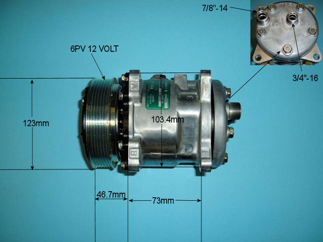 Aircon Compressor Genuine OE – AutoAir 14-6322