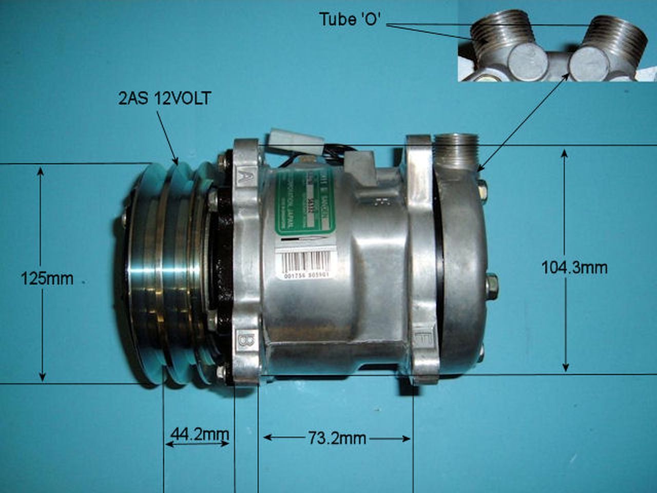 Aircon Compressor Genuine OE SANDEN – AutoAir 14-6332