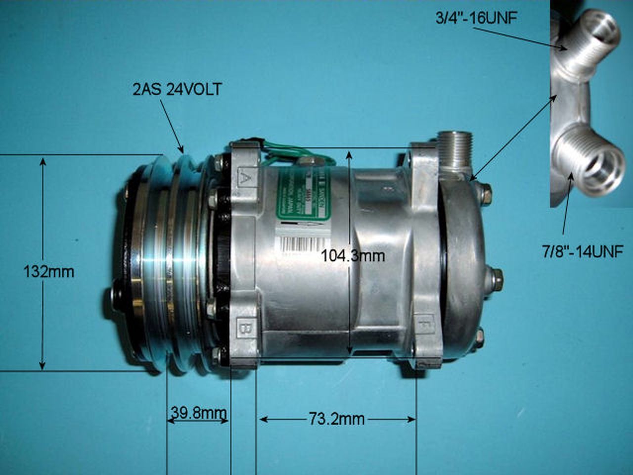 Aircon Compressor Genuine OE – AutoAir 14-6627