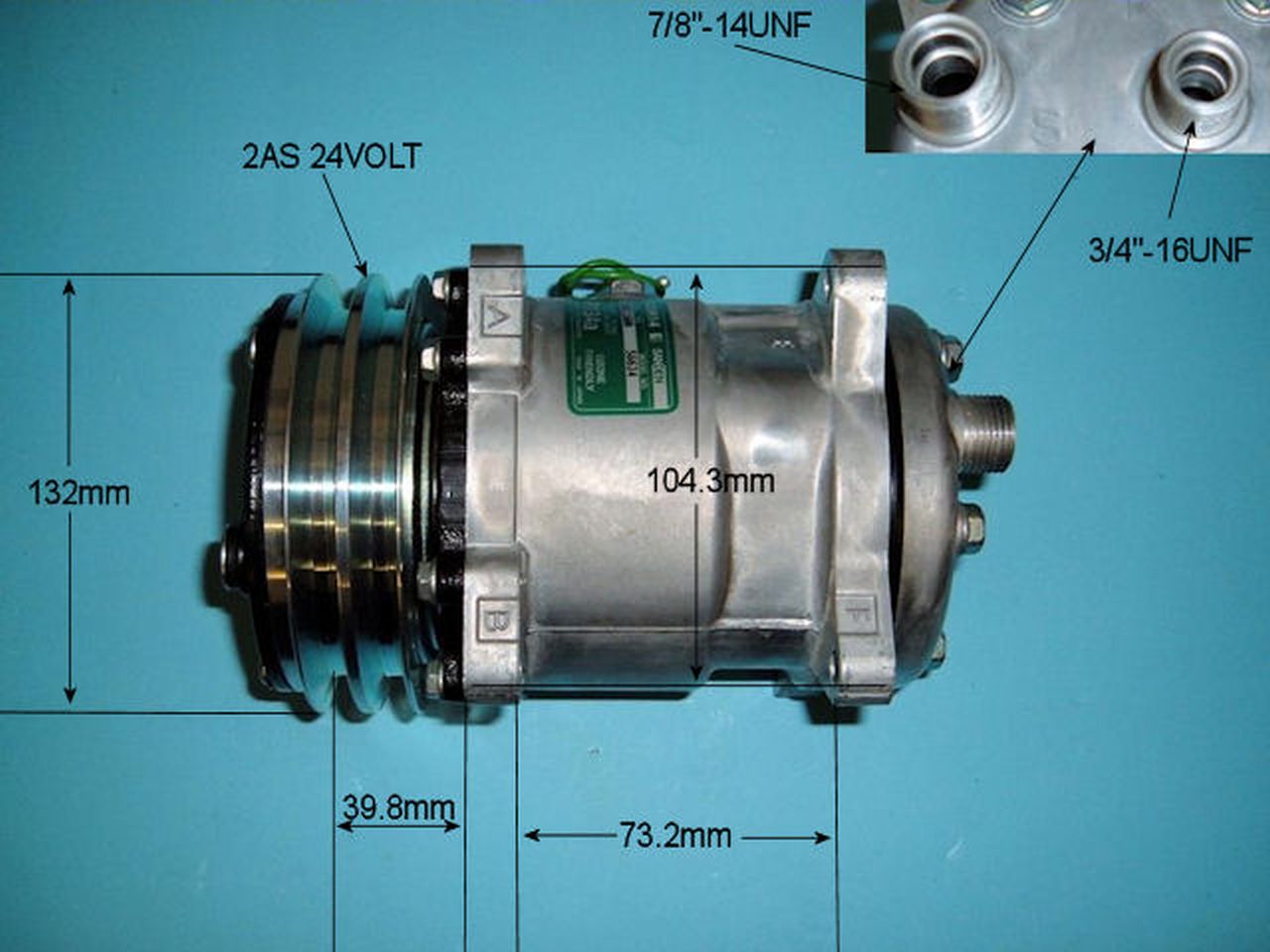 Aircon Compressor Genuine OE – AutoAir 14-6634