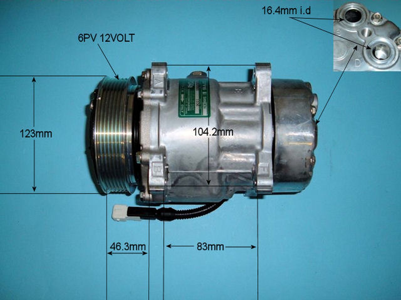 Aircon Compressor Genuine OE SANDEN – AutoAir 14-7486