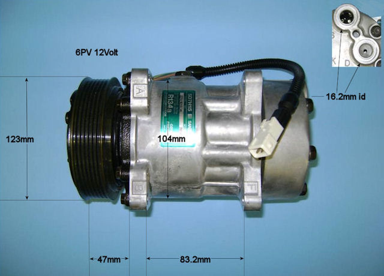 Aircon Compressor Genuine OE SANDEN – AutoAir 14-7487