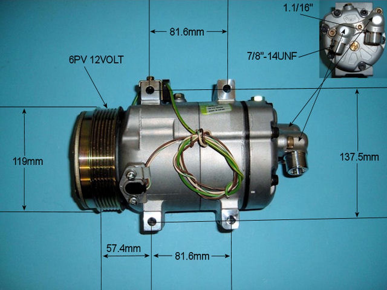Aircon Compressor Genuine OE ZEXEL – AutoAir 14-7589