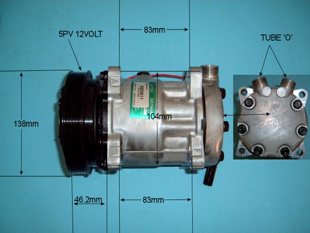 Aircon Compressor Genuine OE SANDEN – AutoAir 14-7837