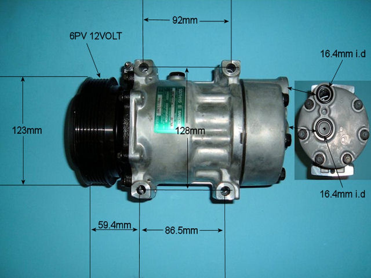 Aircon Compressor Genuine OE SANDEN – AutoAir 14-8074