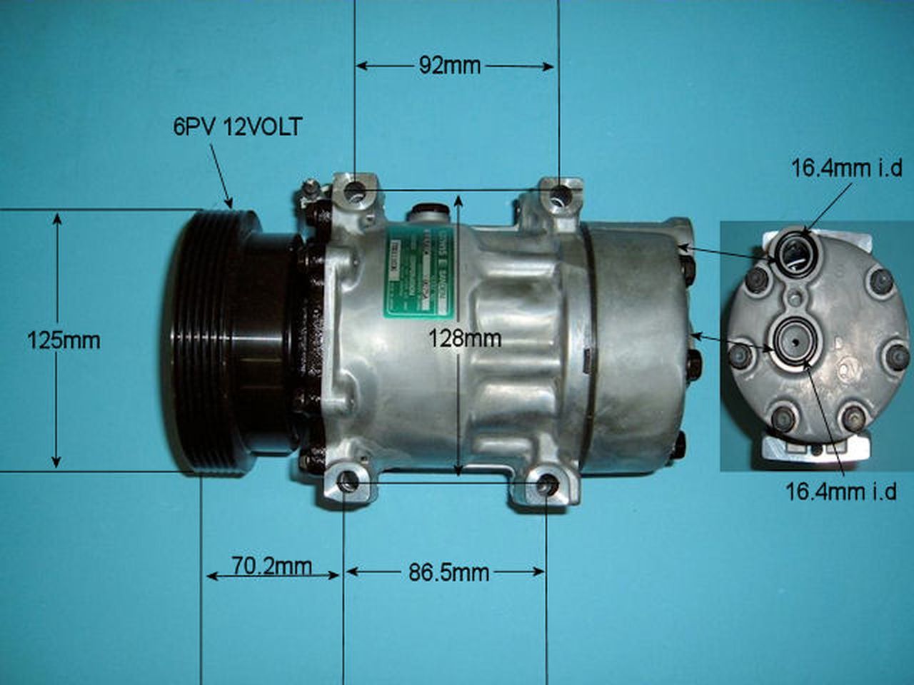 Aircon Compressor Genuine OE SANDEN – AutoAir 14-8075