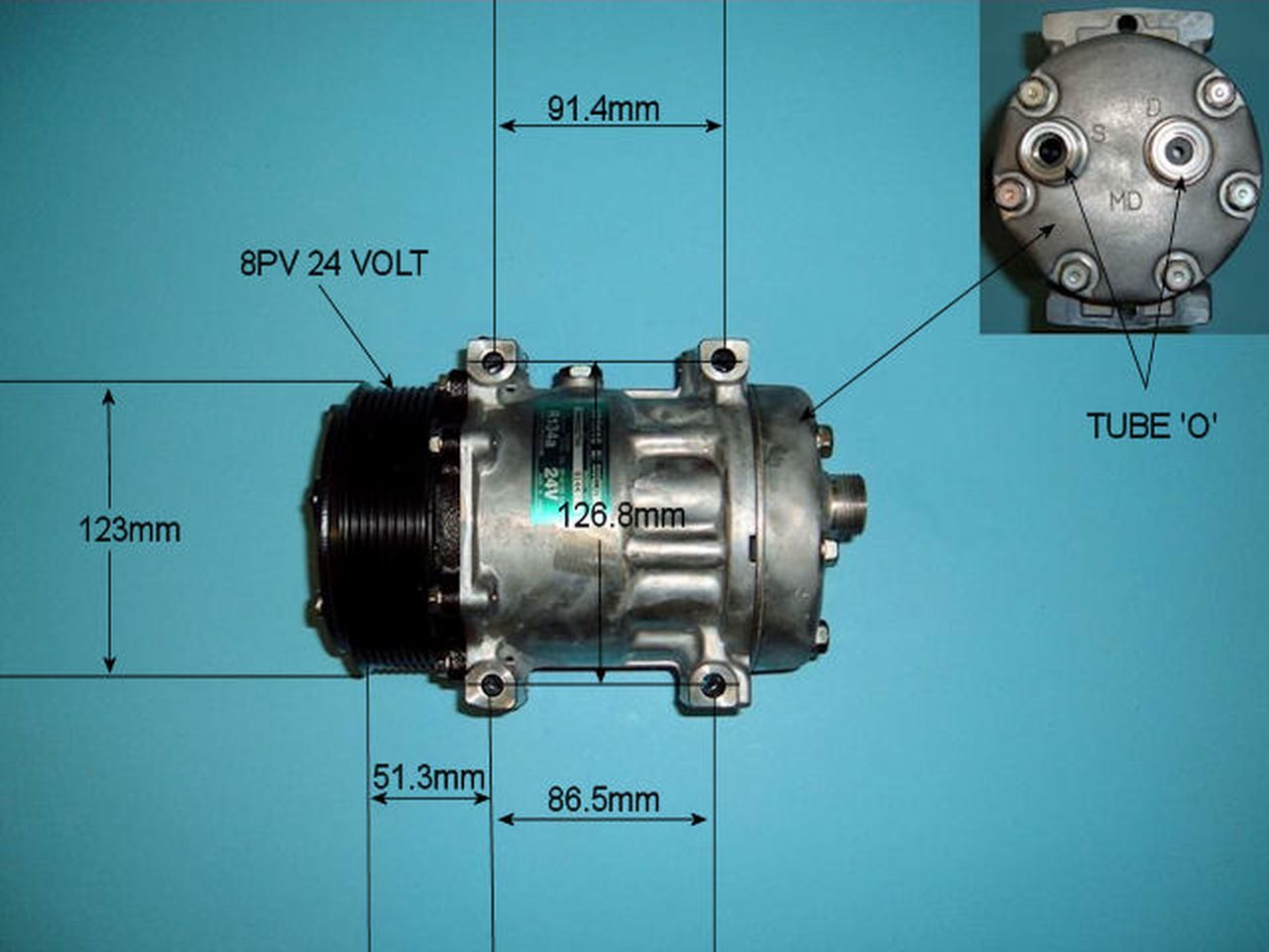 Aircon Compressor Genuine OE SANDEN – AutoAir 14-8090