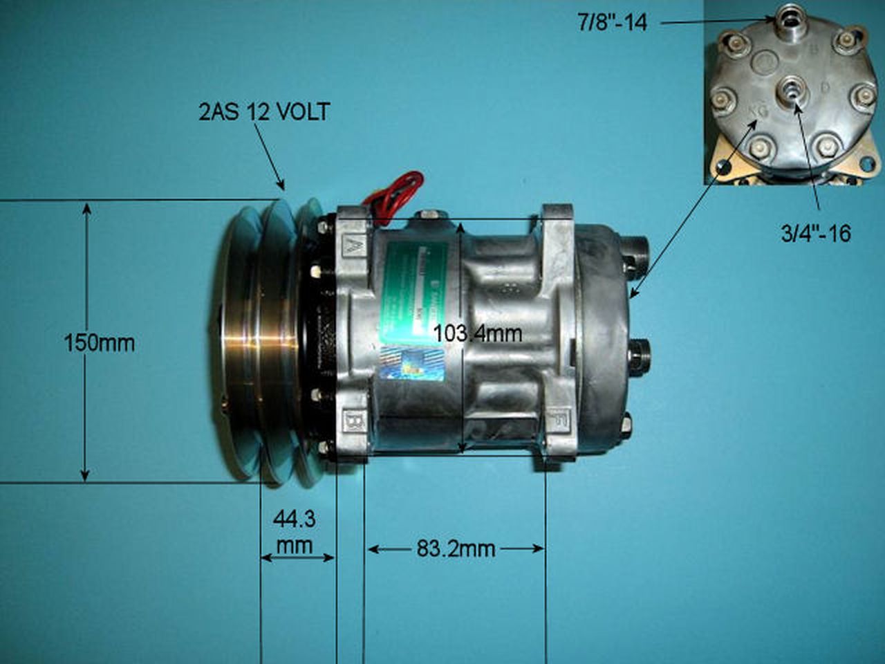 Aircon Compressor Genuine OE SANDEN – AutoAir 14-8091