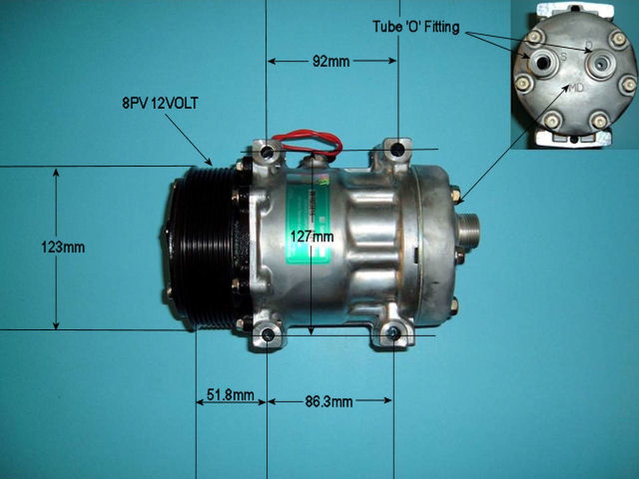 Aircon Compressor Genuine OE SANDEN – AutoAir 14-8092