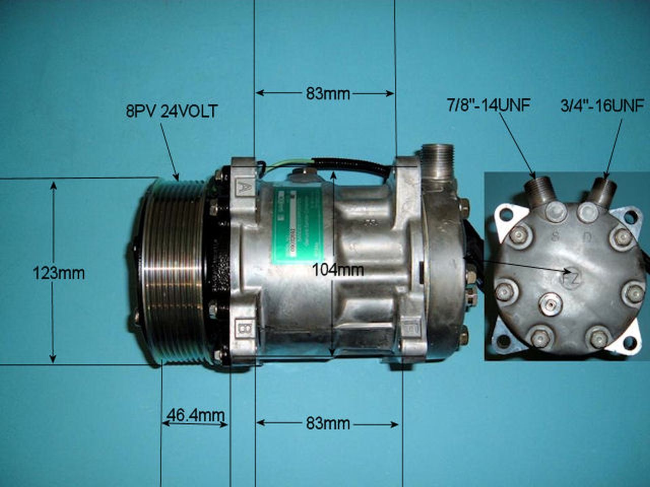 Aircon Compressor Genuine OE SANDEN – AutoAir 14-8117