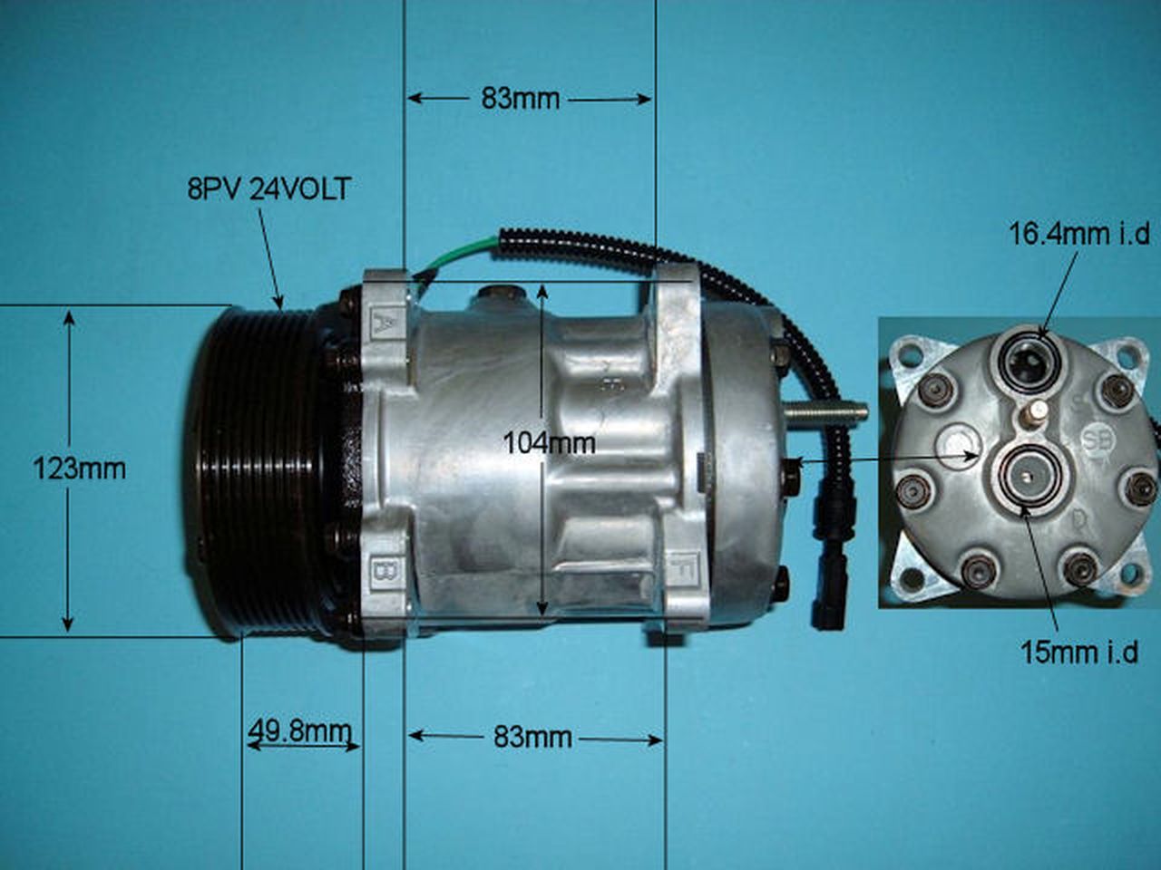 Aircon Compressor Genuine OE SANDEN – AutoAir 14-8120