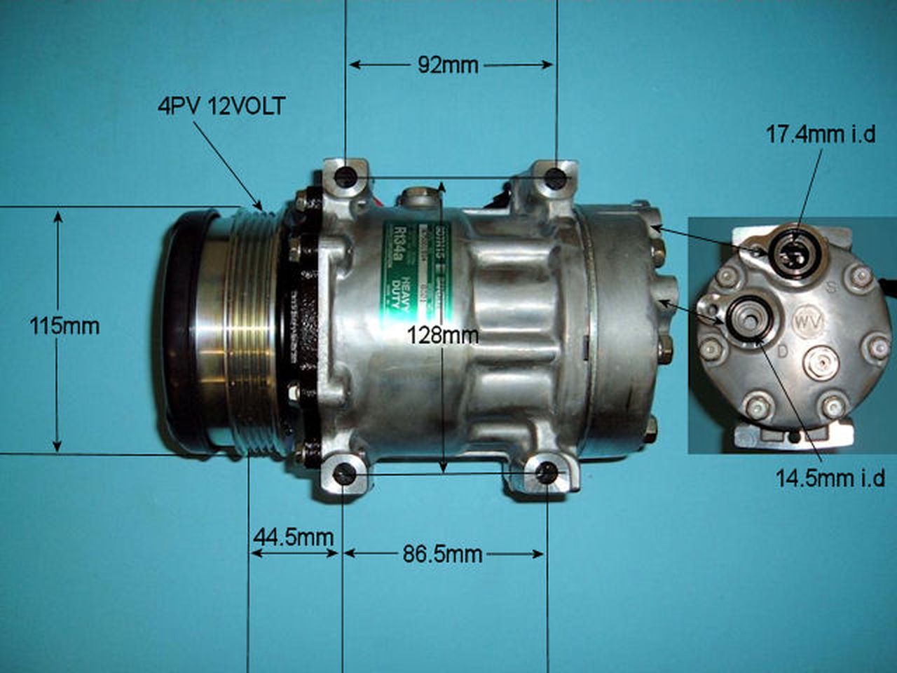 Aircon Compressor Genuine OE SANDEN – AutoAir 14-8148