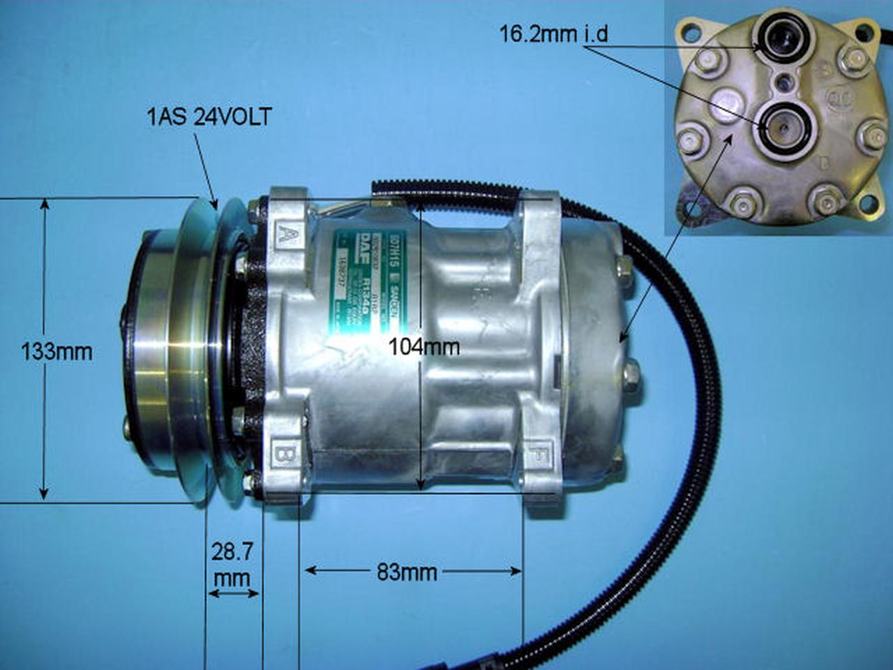 Aircon Compressor Genuine OE SANDEN – AutoAir 14-8182