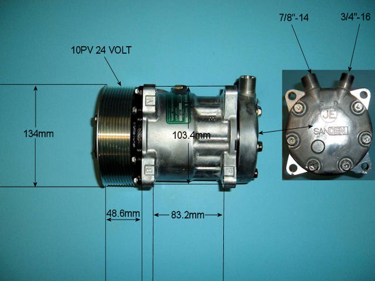 Aircon Compressor Genuine OE – AutoAir 14-8197