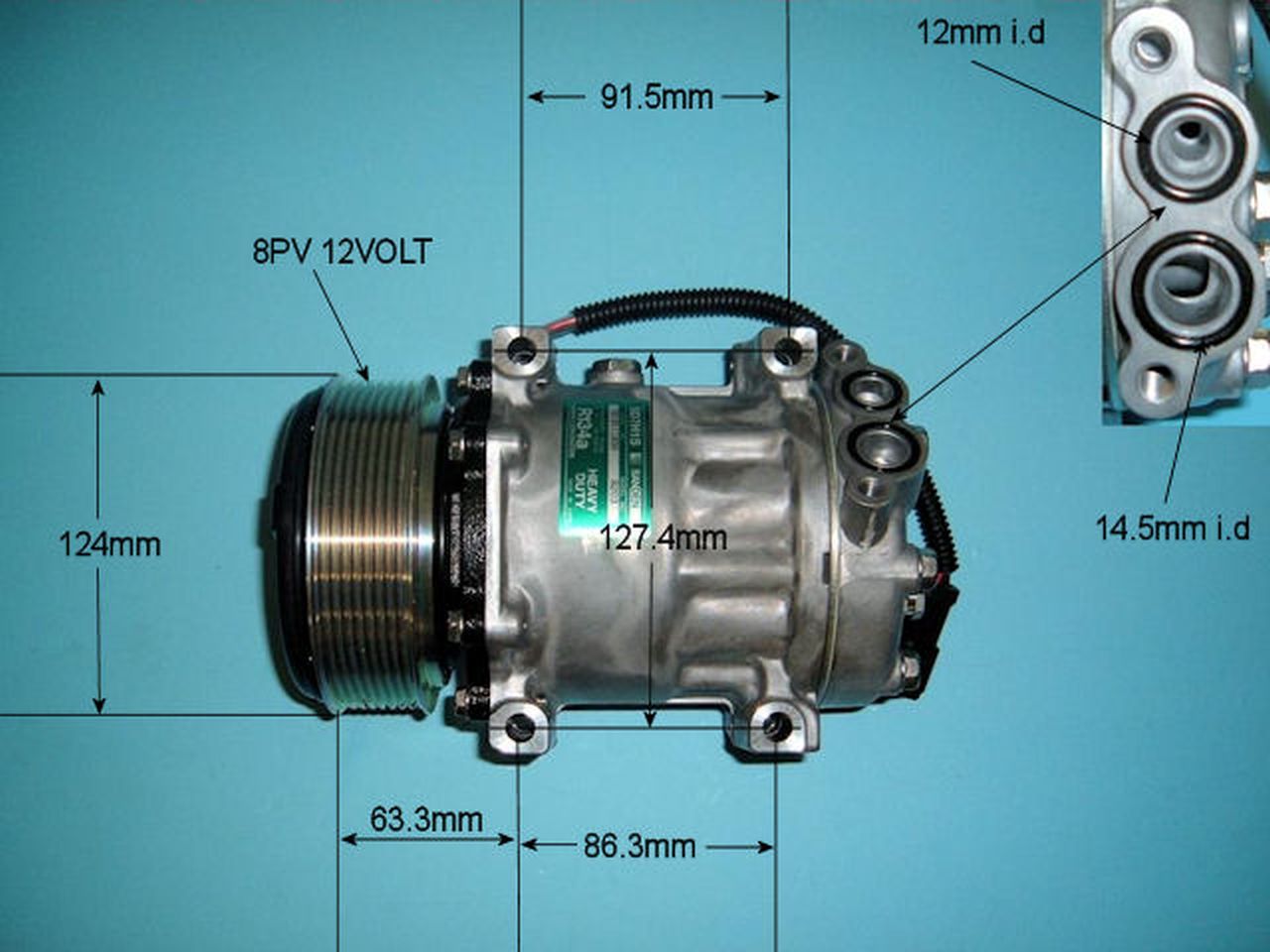 Aircon Compressor Genuine OE – AutoAir 14-8203