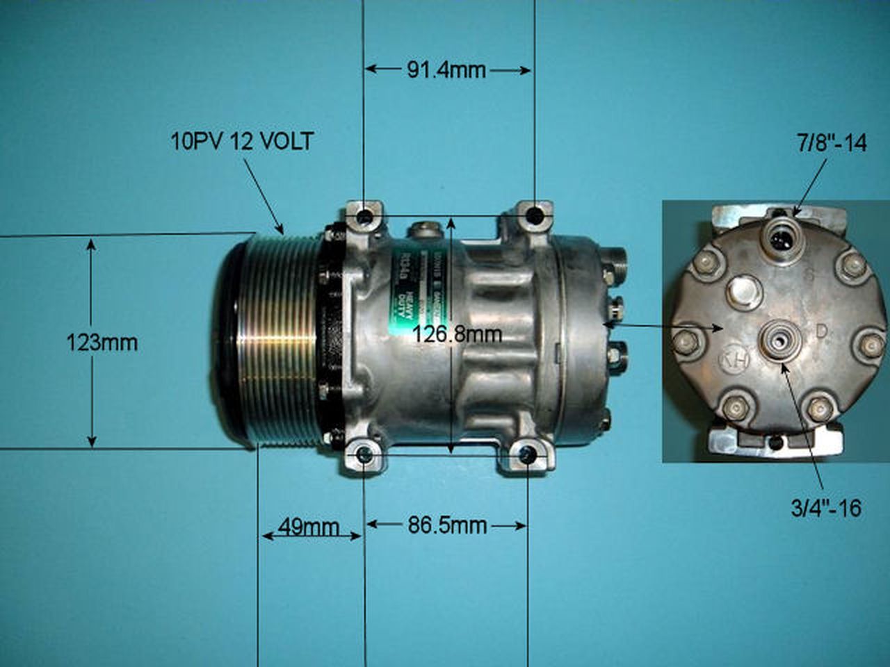 Aircon Compressor Genuine OE SANDEN – AutoAir 14-8217
