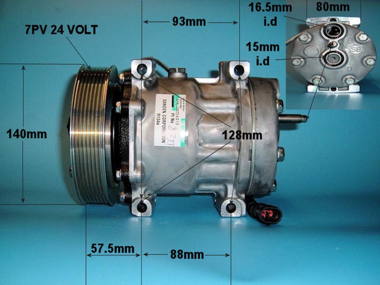 Aircon Compressor Genuine OE SANDEN – AutoAir 14-8231
