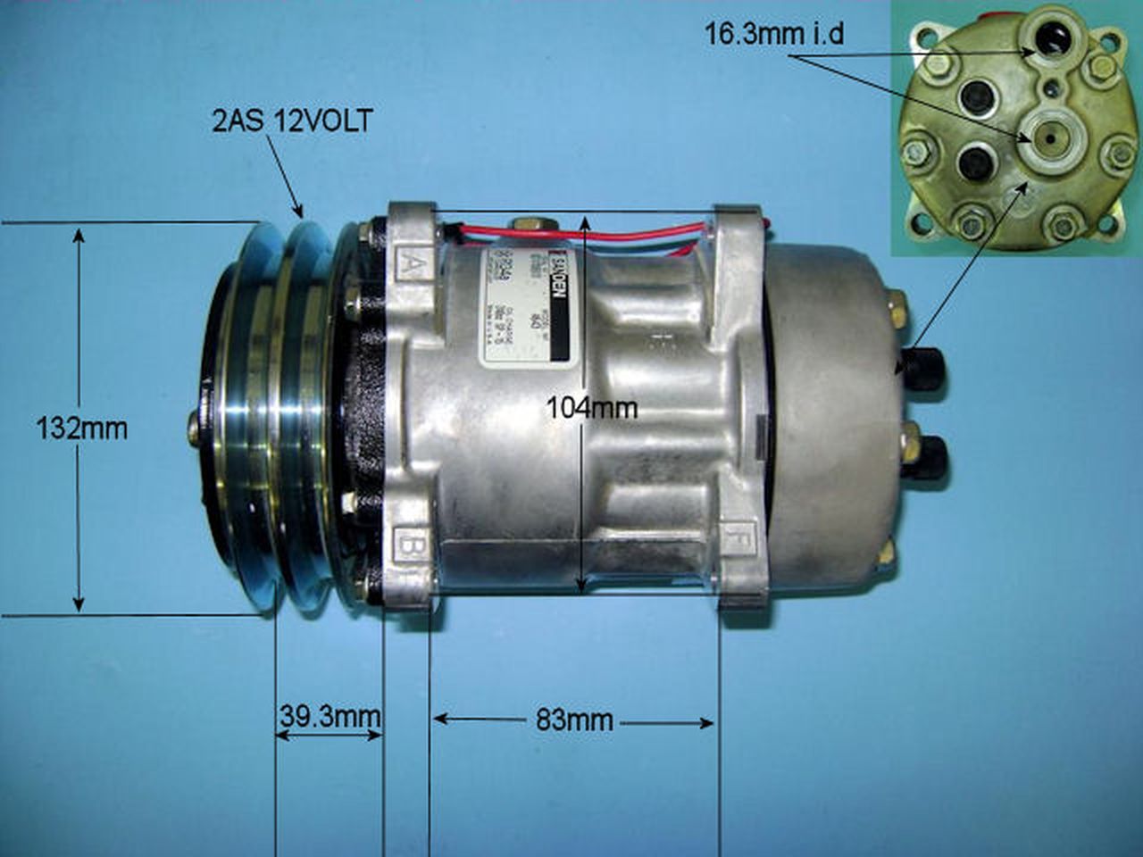 Aircon Compressor Genuine OE SANDEN – AutoAir 14-8585