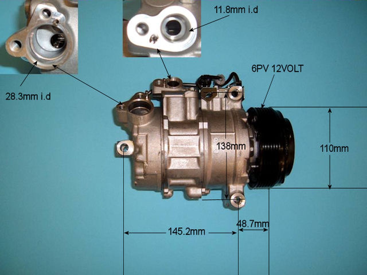 Aircon Compressor Genuine OE DENSO – AutoAir 14-9150