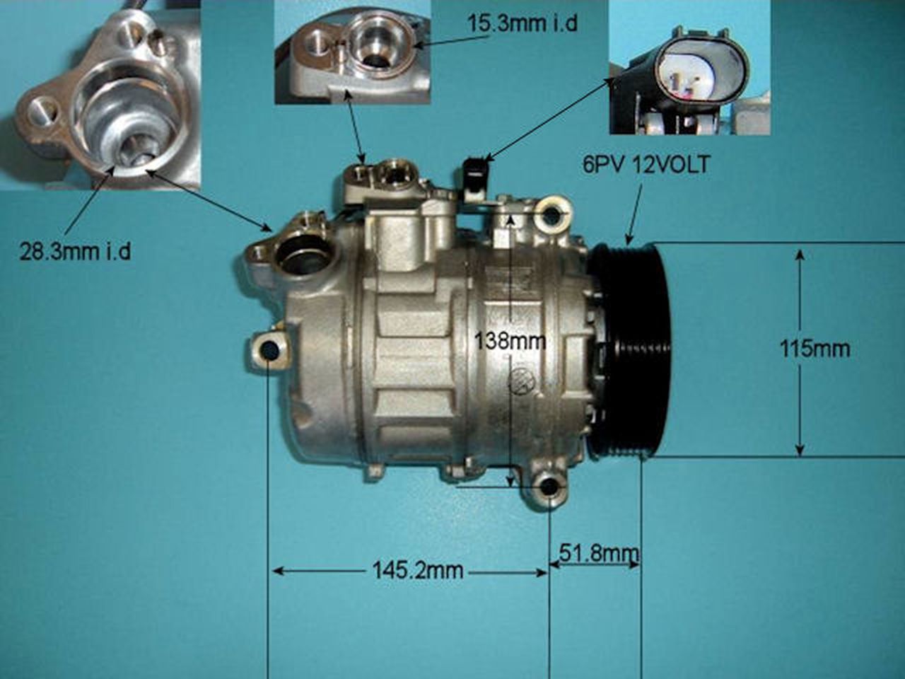 Aircon Compressor Genuine OE DENSO – AutoAir 14-9151