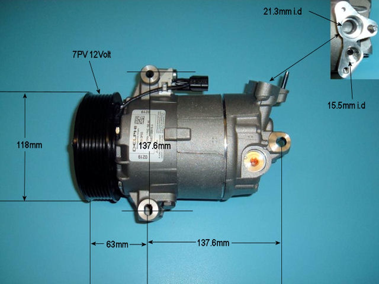 Aircon Compressor Genuine OE DELPHI/HARRISON – AutoAir 14-9155