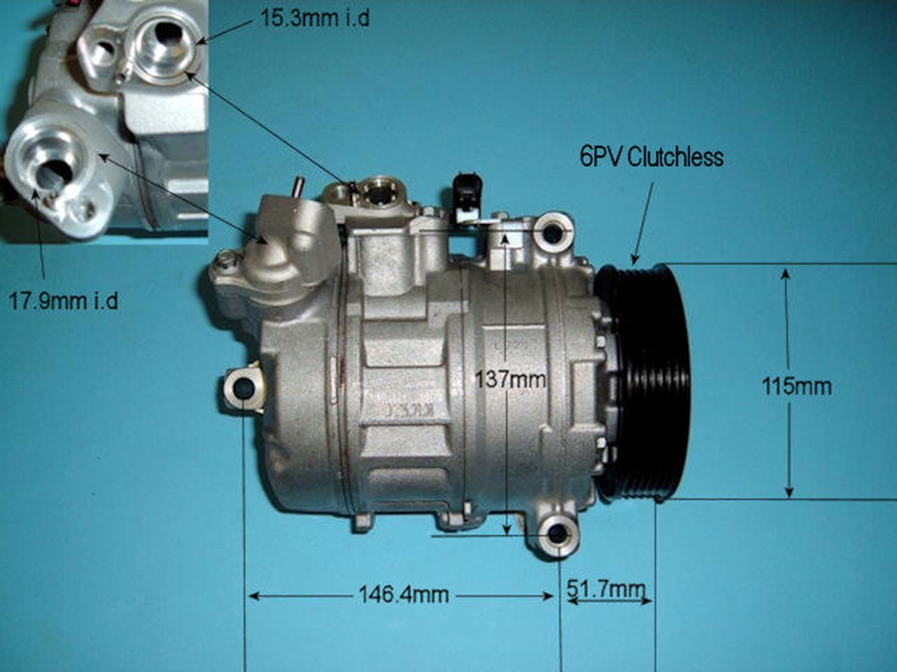 Aircon Compressor Genuine OE DENSO – AutoAir 14-9644