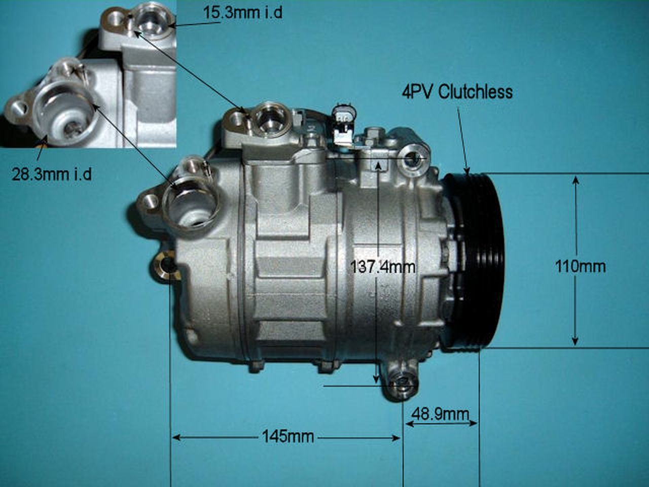 Aircon Compressor Genuine OE DENSO – AutoAir 14-9653