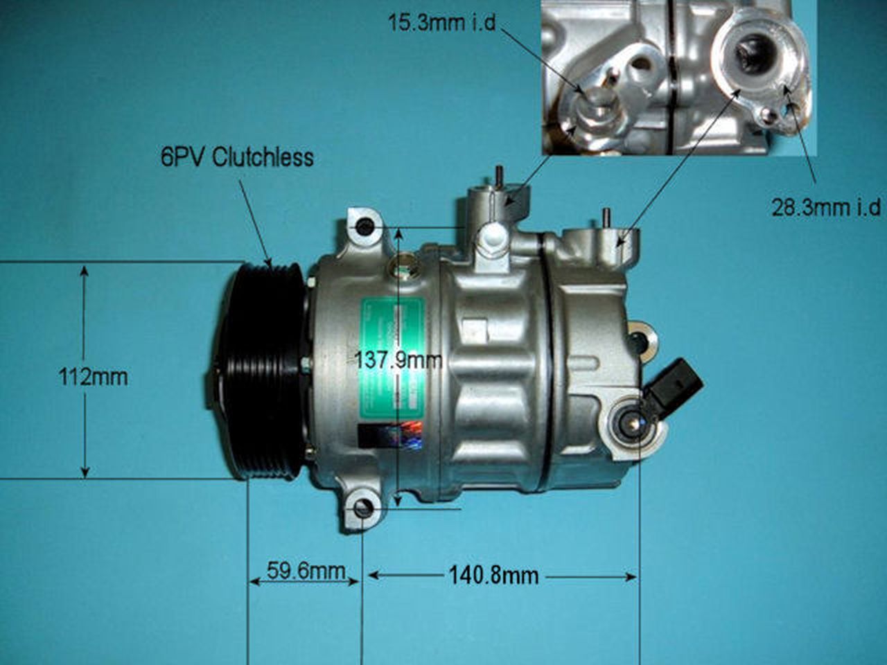 Aircon Compressor Genuine OE SANDEN – AutoAir 14-9698