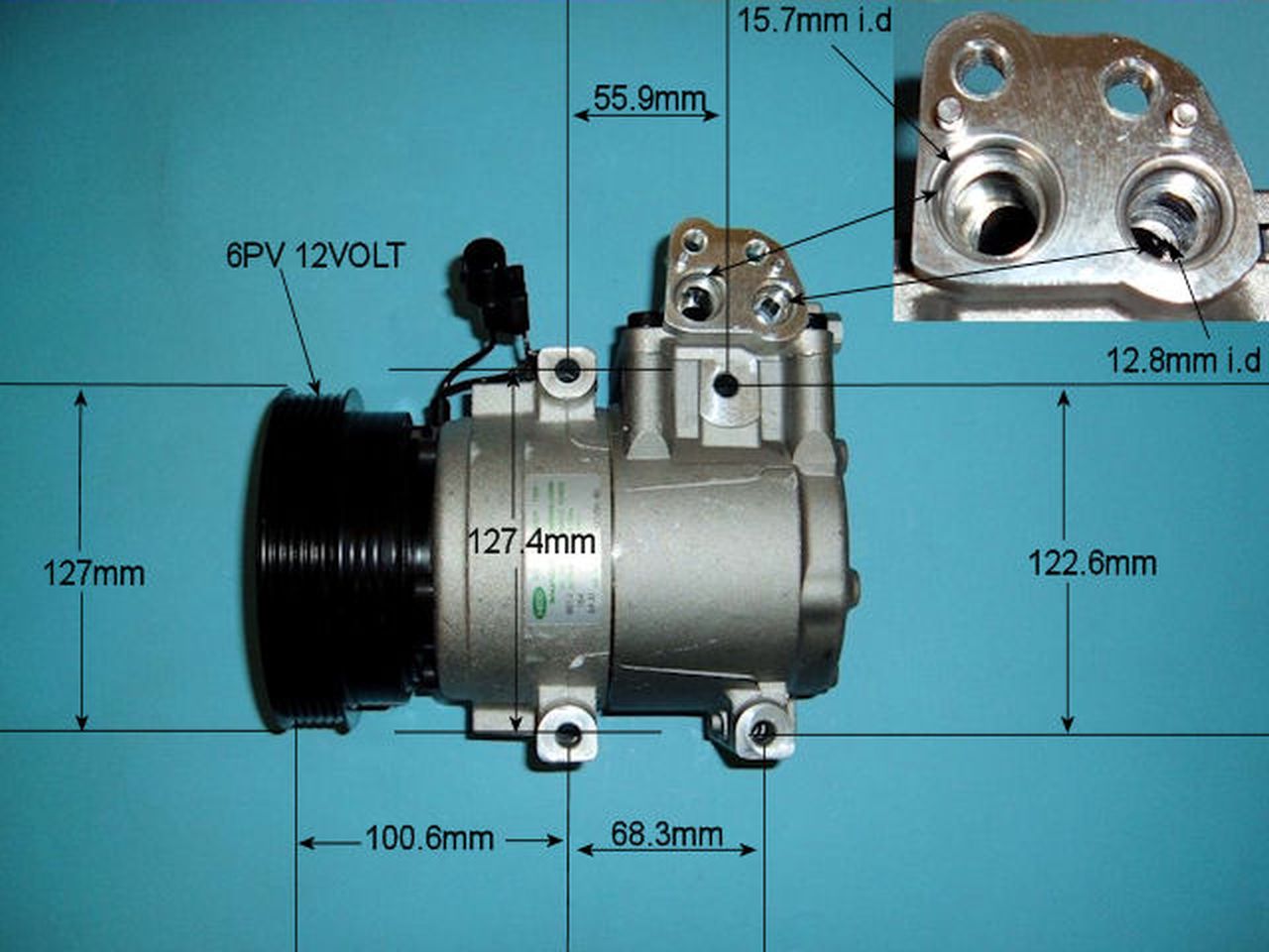 Aircon Compressor Genuine OE HALLA – AutoAir 14-9704