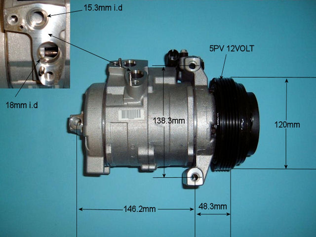 Aircon Compressor Genuine OE DENSO – AutoAir 14-9723