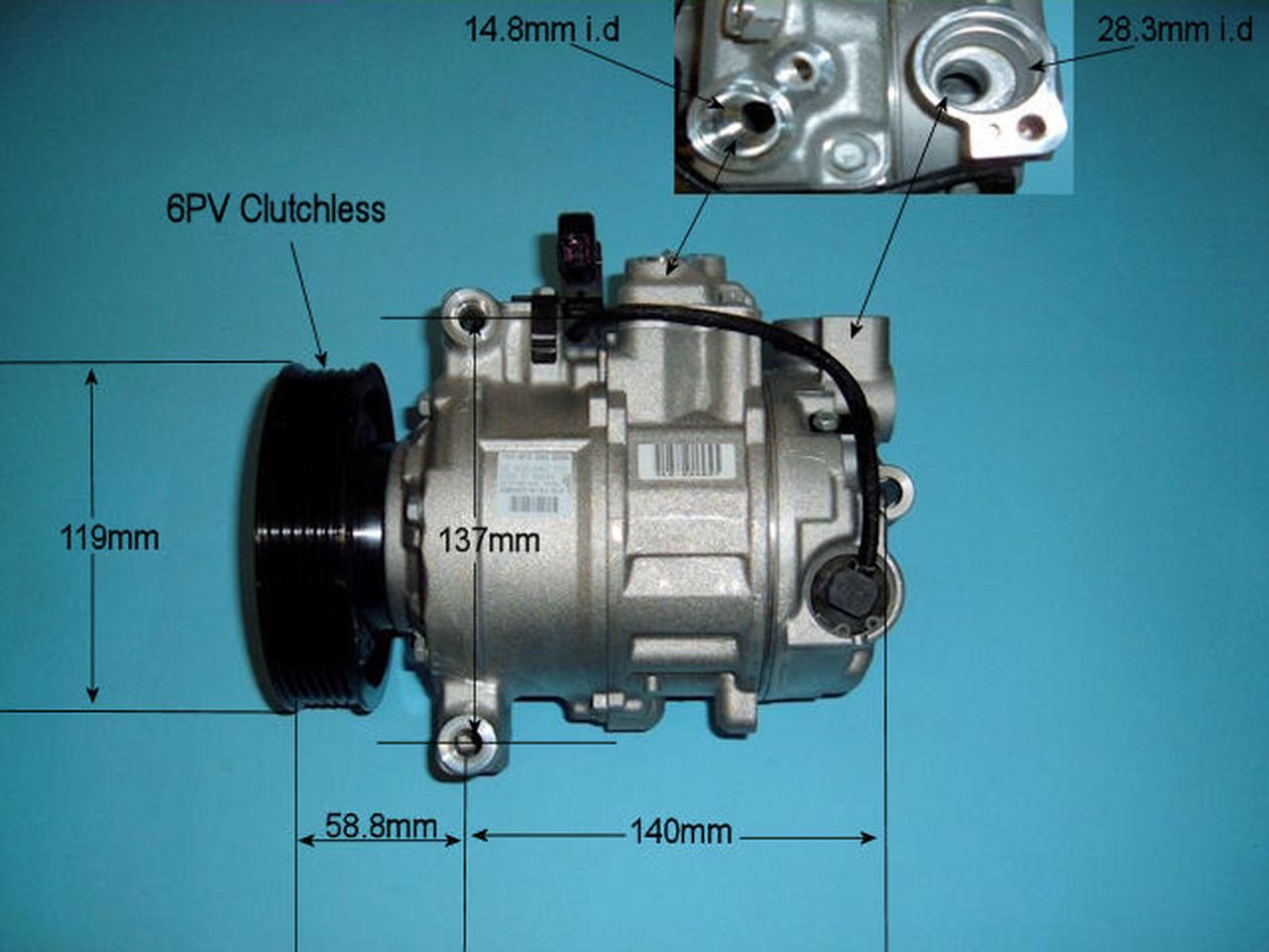 Aircon Compressor Genuine OE DENSO – AutoAir 14-9729