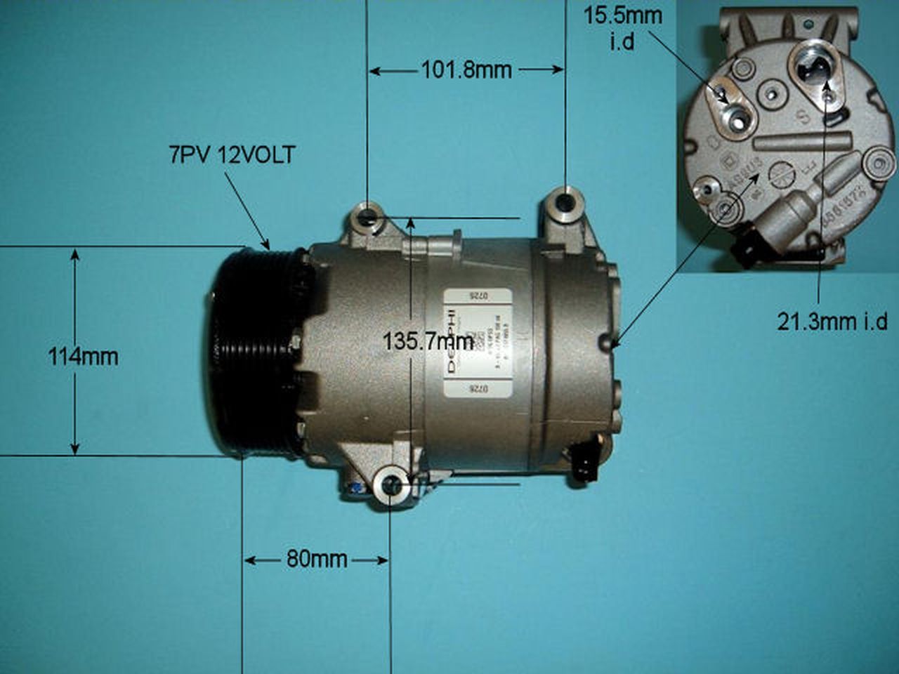 Aircon Compressor Genuine OE DELPHI/HARRISON – AutoAir 14-9736