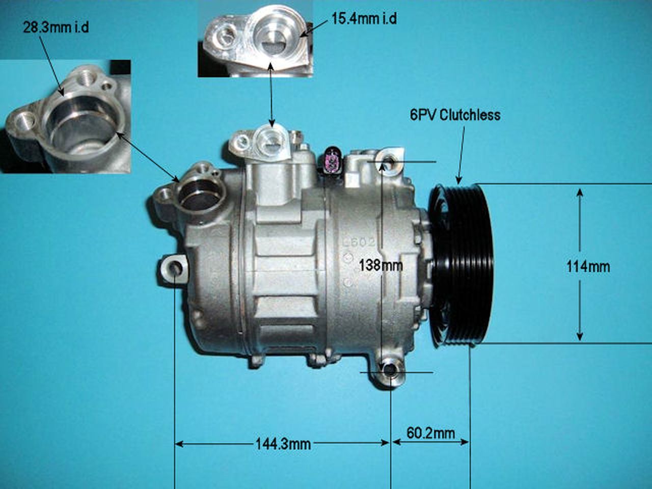 Aircon Compressor Genuine OE DENSO – AutoAir 14-9750