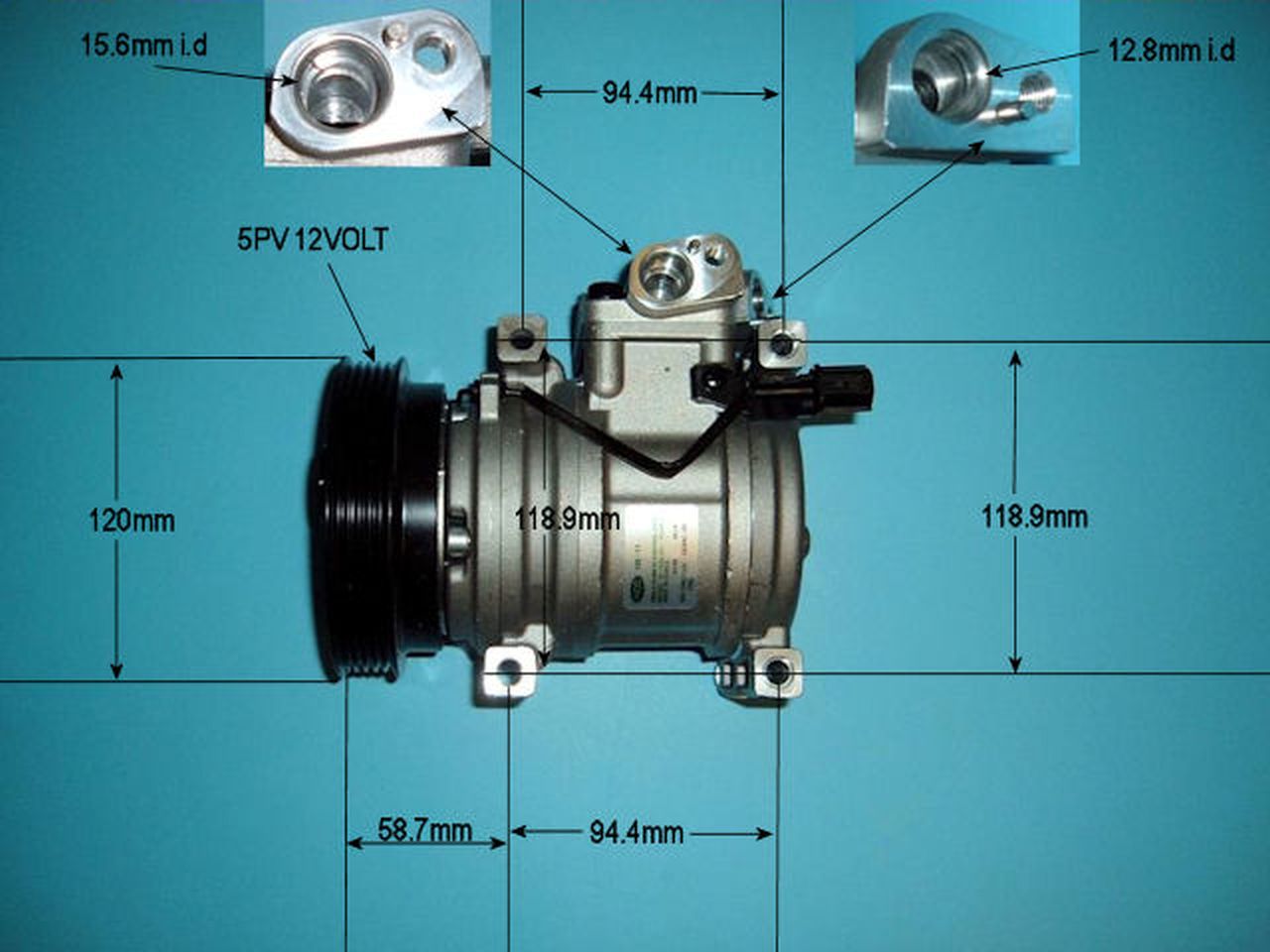Aircon Compressor Genuine OE HALLA – AutoAir 14-9774